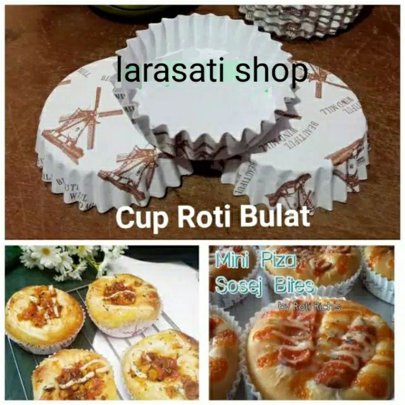 Cup Roti Laminasi/Cup Roti Pizza  Bulat