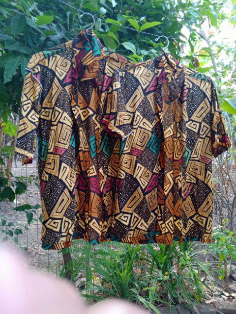 Long Dress Batik Gamis Batika Nadine Manggar Kobis Kupu Padi Ulir Manis Gendis Marsya Moszaik..