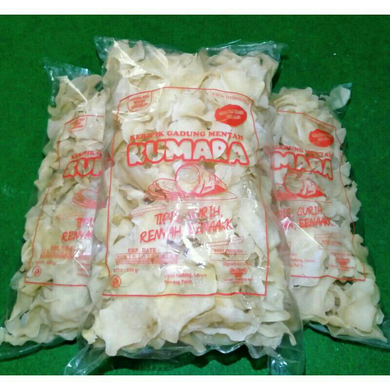 

KERIPIK GADUNG MENTAH "KUMARA" 500 gram,KERUPUK GADUNG KHAS TULUNGAGUNG (TIPIS, GURIH, RENYAH&ALAMI)