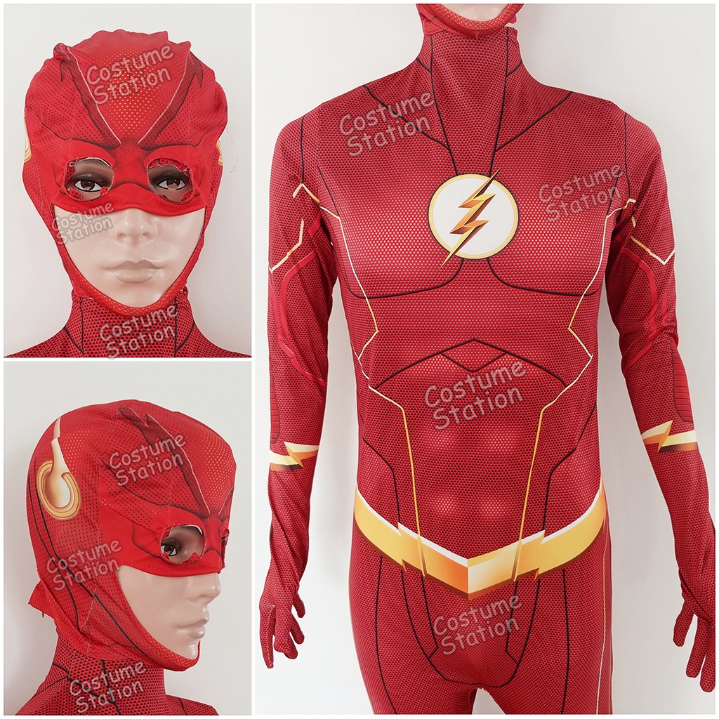 Kostum The Flash / Costume Barry Allen Superhero DCJustice League dewasa