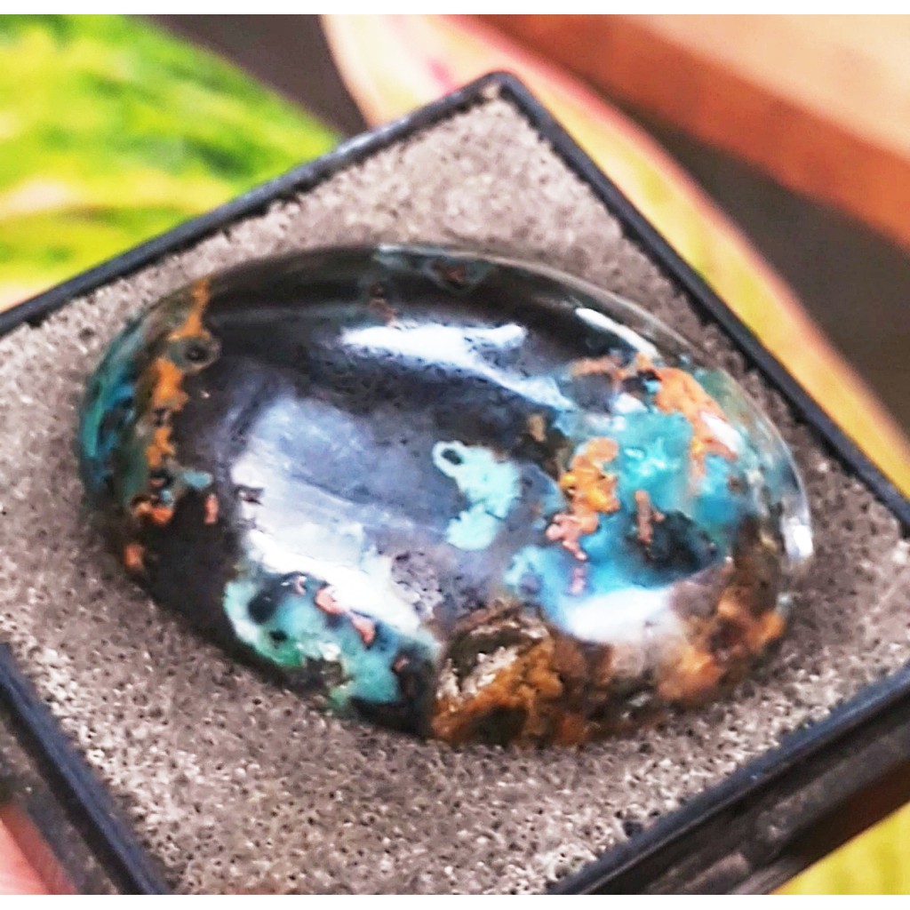BACAN DOKO batu akik natural bacan doko majiko panca warna super body glass size jumbo 32mm