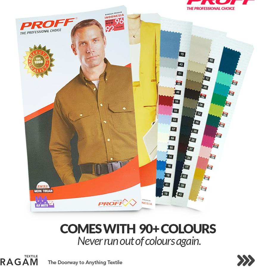 ◌ Kain Premium PROFF The Professional Choice 97 WARNA | By PROFF Infinite (Per 0.5yds) ✾