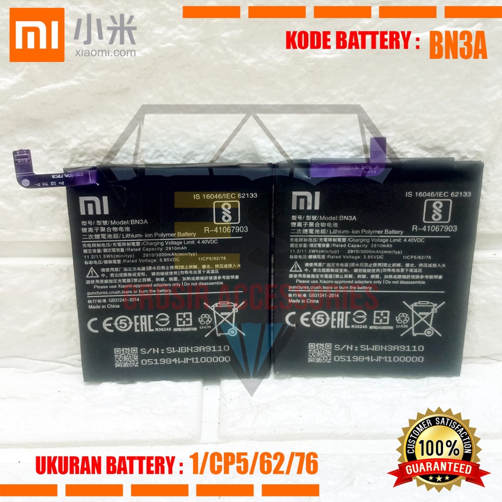 Baterai Battery XIAOMI BN3A BN-3A Tipe HP Redmi GO - M1903C3GG - M1903C3GH - M1903C3GI