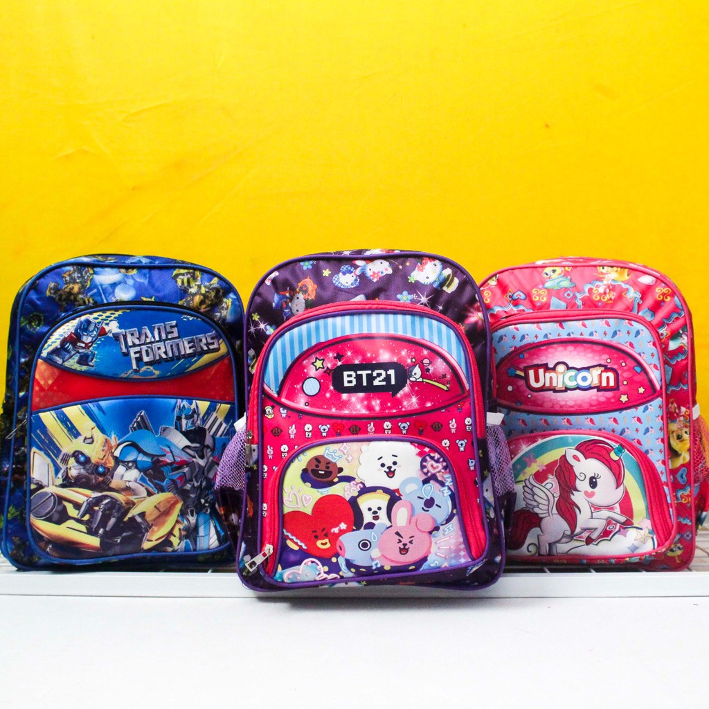 Tas Ransel Anak Cewek Paud Tas Anak TK Ransel Anak Karakter Lucu Tas Sekolah Anak Kecil Murah