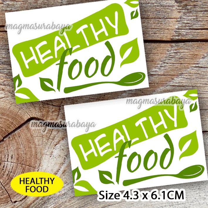 

sticker healthy Food - magma surabaya