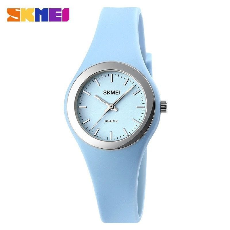 JAM TANGAN WANITA SKMEI ANALOG TYPE 1722 WATER RESISTANT 50 ATM/ JAM TANGAN CEWEK STRAP RUBBER LENTUR DAN TIDAK MUDAH PATAH