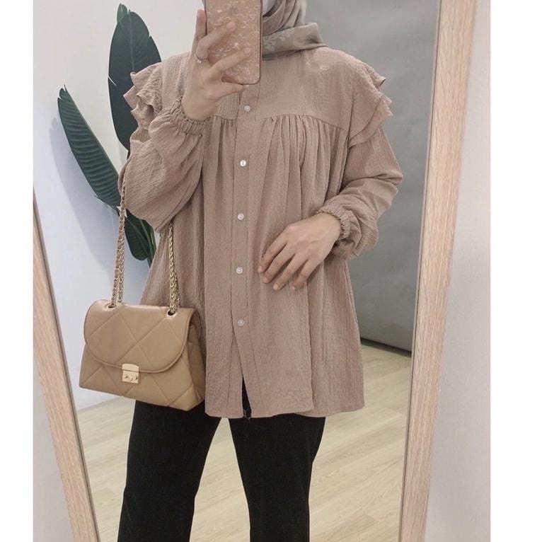 NAWELA BLOUSE Baju Pakaian Atasan Blus Wanita Perempuan Cewek Dewasa Remaja Kekinian
