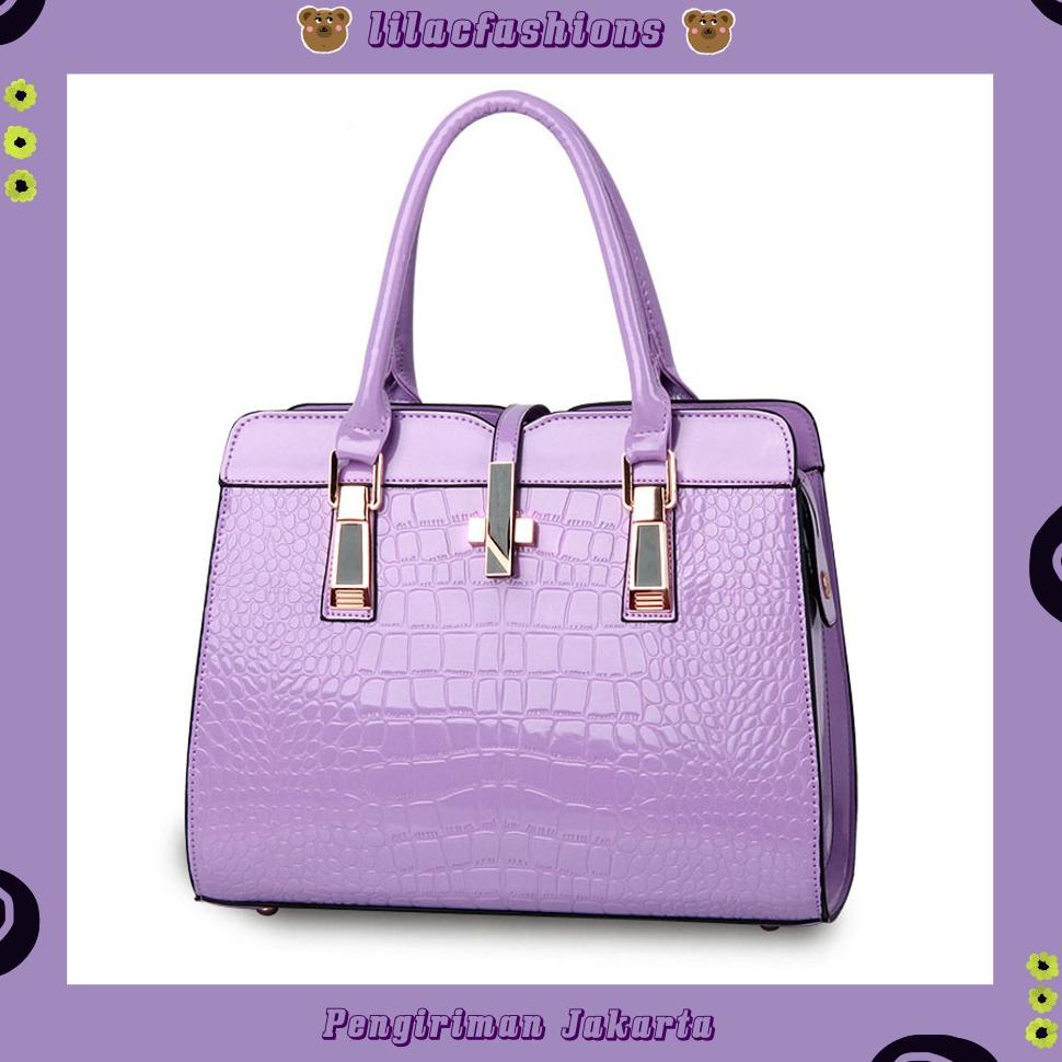 {Ssg31au22м} LILAC BAG U11067 TAS SELEMPANG HANDBAG PESTA CROCO Hand Bag Wanita Import Tas Tangan Wa
