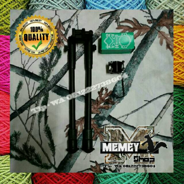 Bipod Senapan Angin - Bipod Jepit Laras Dan Rel