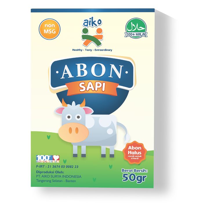 

ABON- AIKO ABON SAPI UNTUK MPASI 50 GR HALAL, NON MSG -MAKANAN-KERING.