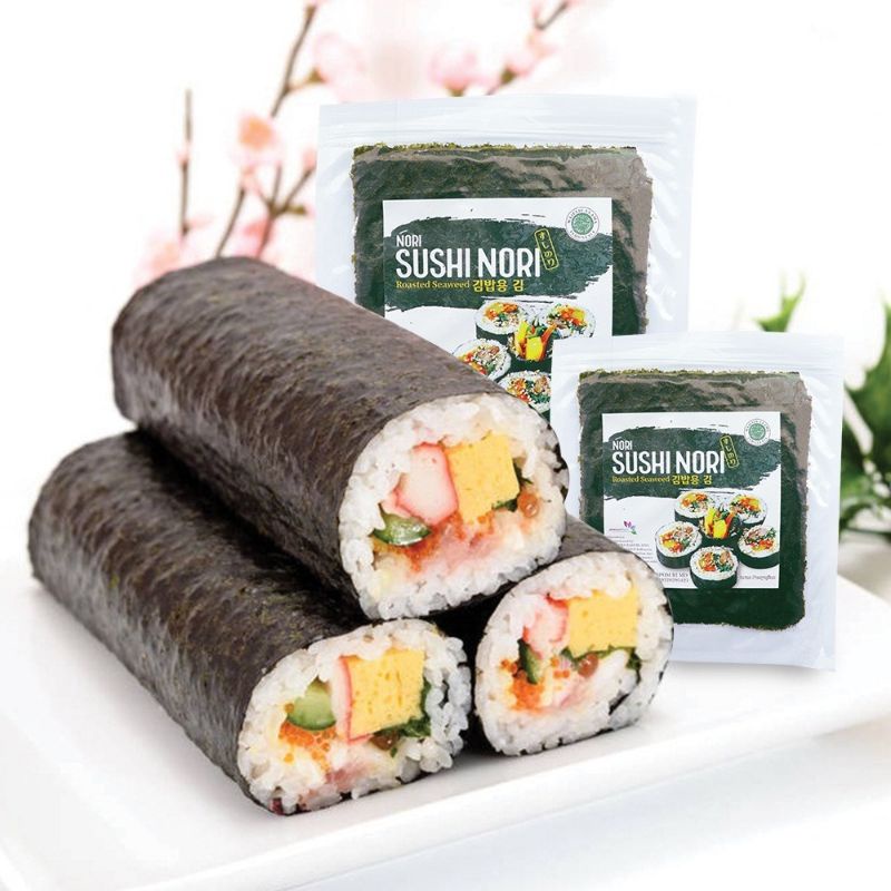 HALAL- Nori Tabur Rumput Laut Panggang 60g - Nori Kimbab - Rasa Original