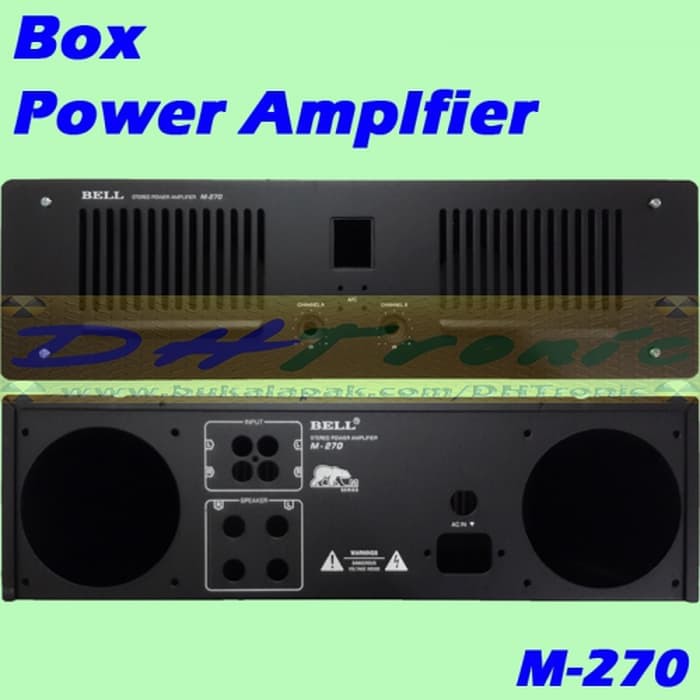 Box Power Amplifier Box Power Ampli. M-270 Box Power Audio Sound System BELL