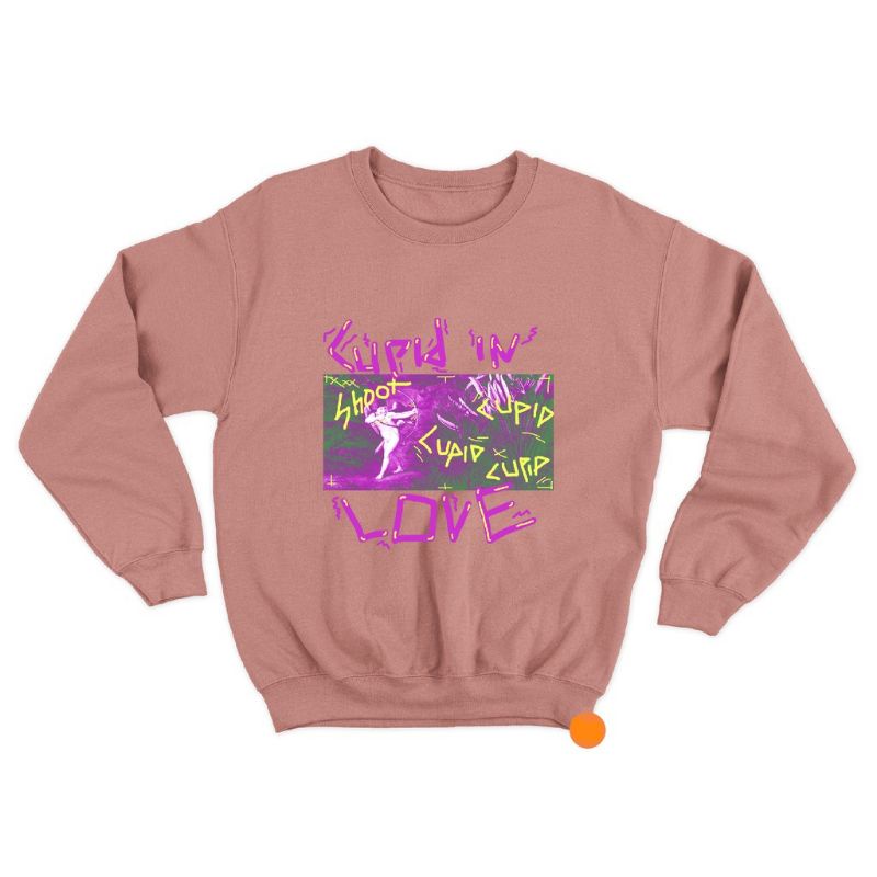 Sweater crewneck unisex (Cupid in love)