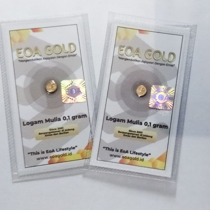 Emas Murni 0, 1 Gram EOA GOLD