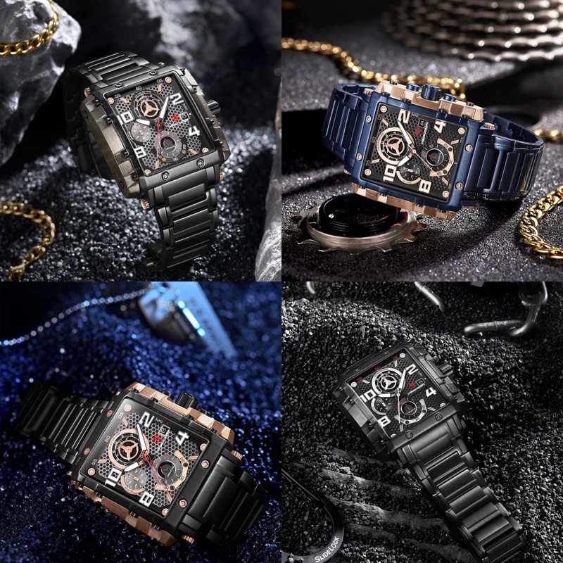 JAM TANGAN PRIA T5 3802G STAINLESS ORIGINAL