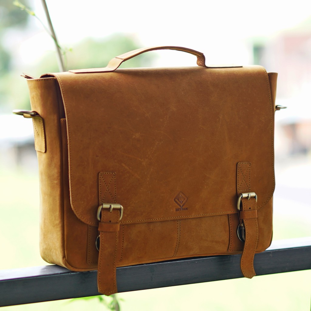 Tas Selmpang Pria CHT Kulit Sapi Asli Model Kasual Vintage