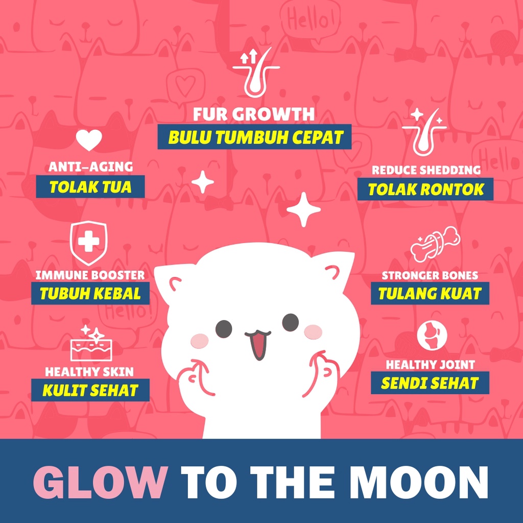 Glow Up by Petglow with Korean Collagen 150gr Biotin Zinc Vitamin Kolagen Kucing Powder Vitamin Kucing Rontok Image 4