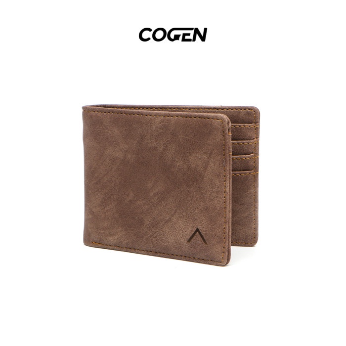 [MURAH] [COD] COGEN GEN I Dompet Pria Kulit Basic - Dompet Brown