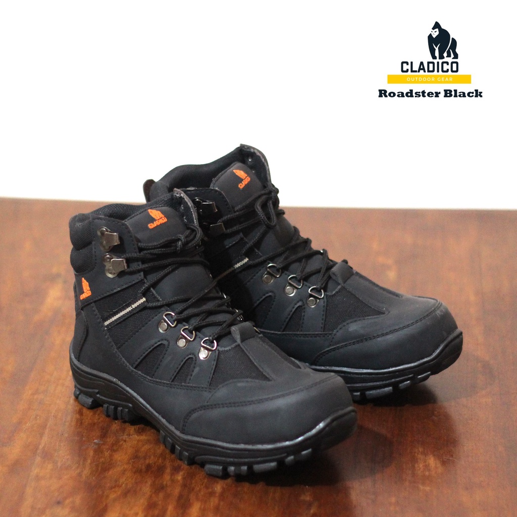 Sepatu Safety Ujung Besi Boots Safety hiking tracking Pria Cladico Roadster Tinggi