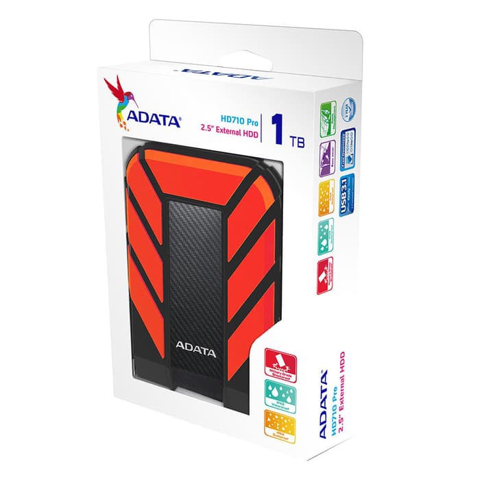 ADATA HD710 Pro 1TB - Hardisk Eksternal USB 3.1 Waterproof Shockproof MANTUL GAN