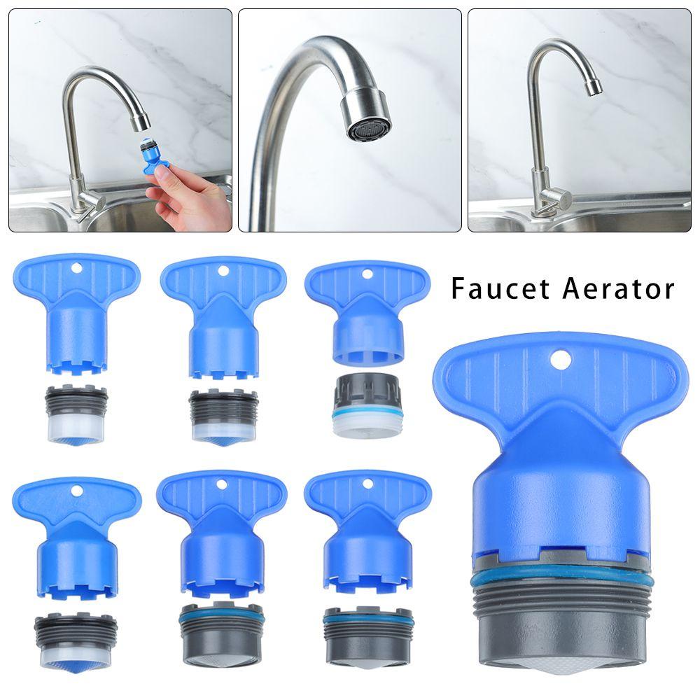 Populer Hemat Air Keran Aerator Kamar Mandi Built-in Bubbler Filter Dapur Baskom Fitting Faucet Spout
