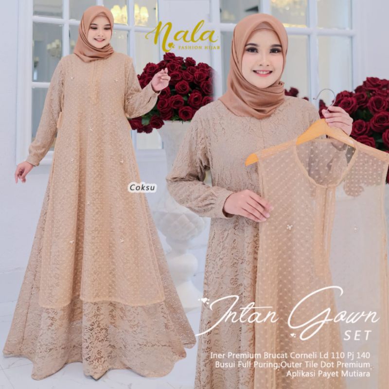 Intan Gown Set By ORI Nala fashion Hijab