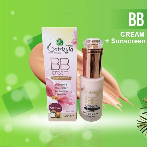 Batrisyia BB Cream Sunscreen Glowing Ivory 30ml