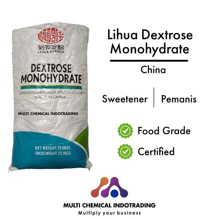 

Jual DEXTROSE MONOHYDRATE ex. CHINA. WHITE DEXTROSE. FOOD GRADE. || 1 kg terbaik