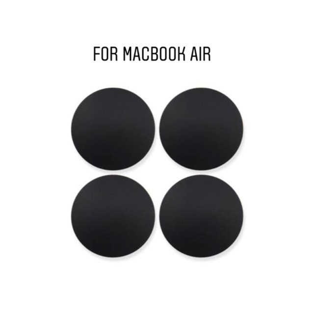 1 Set 4pcs Rubber Feet Karet Bawah M4cbook Air 11&quot; 13&quot; - Hitam