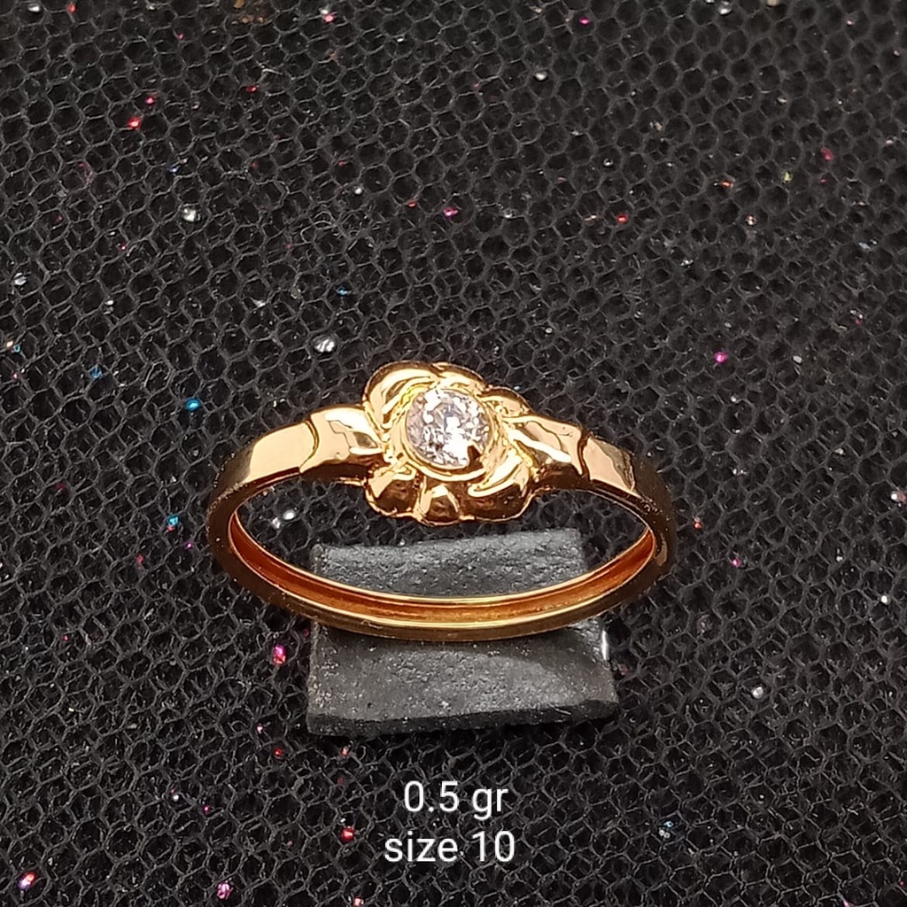 Cincin Emas 17K - 0.5 gr Kadar 750 - 399