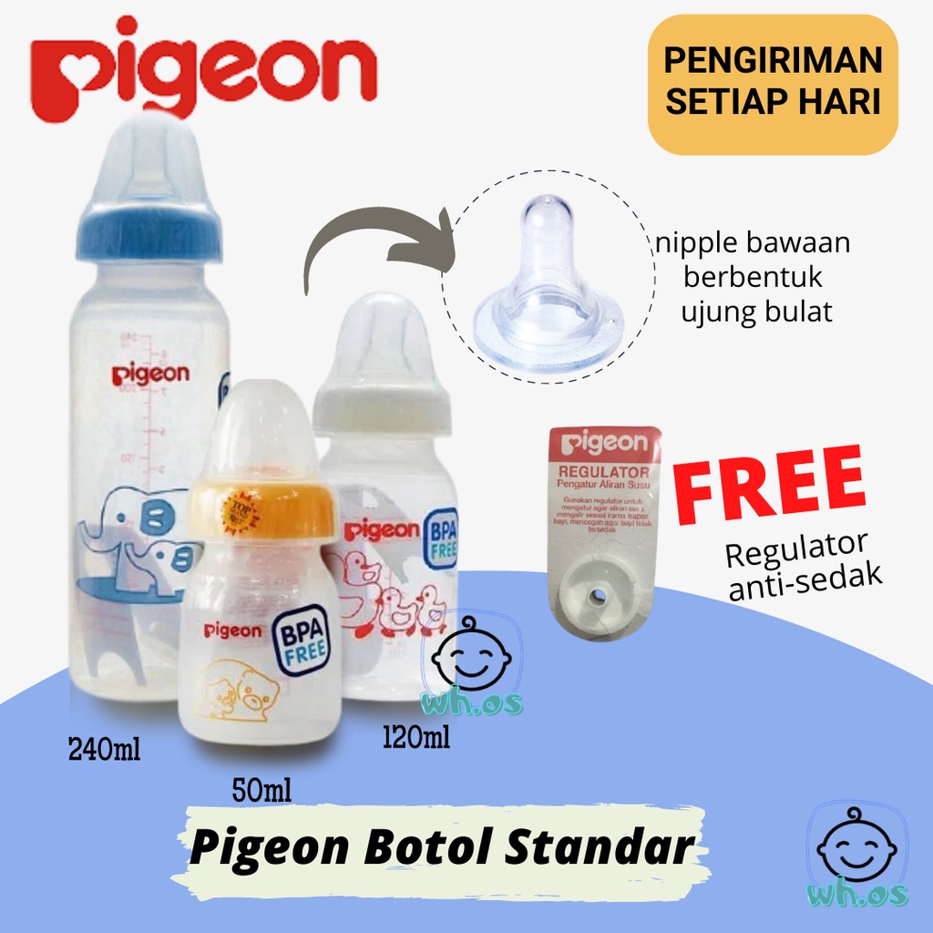 Botol Susu Bayi Pigeon Botol Susu 50ml 120ml 240ml