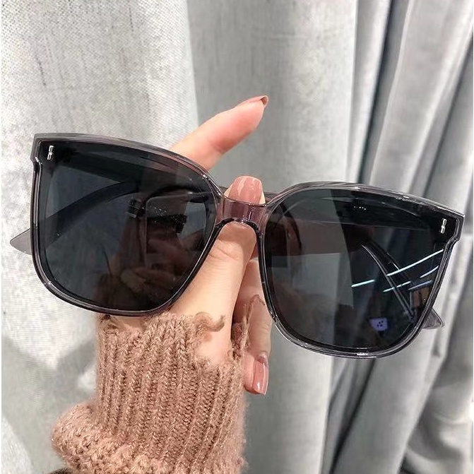 Kacamata Hitam Oversized Bentuk Kotak Untuk Pria / Wanita