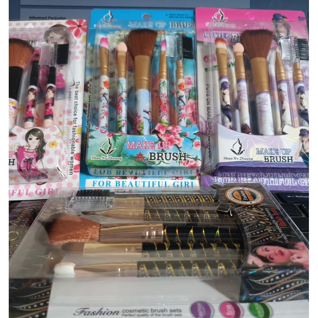 Kuas - Motif Lucu Make Up Set 5 in 1