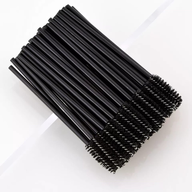 (50PCS) Mascara Wand Applicator / Mascara Wand Brush Sisir Mascara / Eyeliner Brush Mascara Wand Brush//m / Spoolie Brush/ Sisir Kuas Maskara Sikat Eyelash Bulu Mata Extention