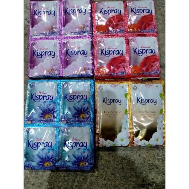 Kispray Pakaian Sachet Srenceng 12 Pcs X 7 Ml