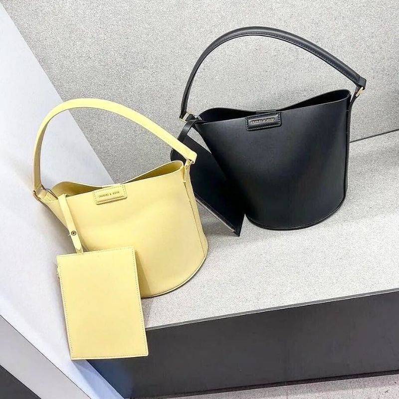 11.11 SALE | CK Flora Cylindrical Bucket Bag