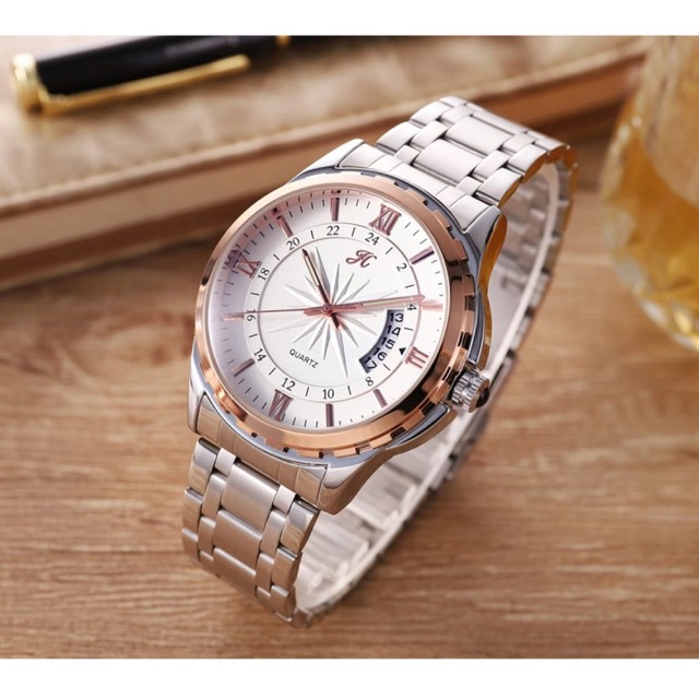 Jims Honey 8026 Free Box Kayu Jam Tangan Pria Waterproff Import