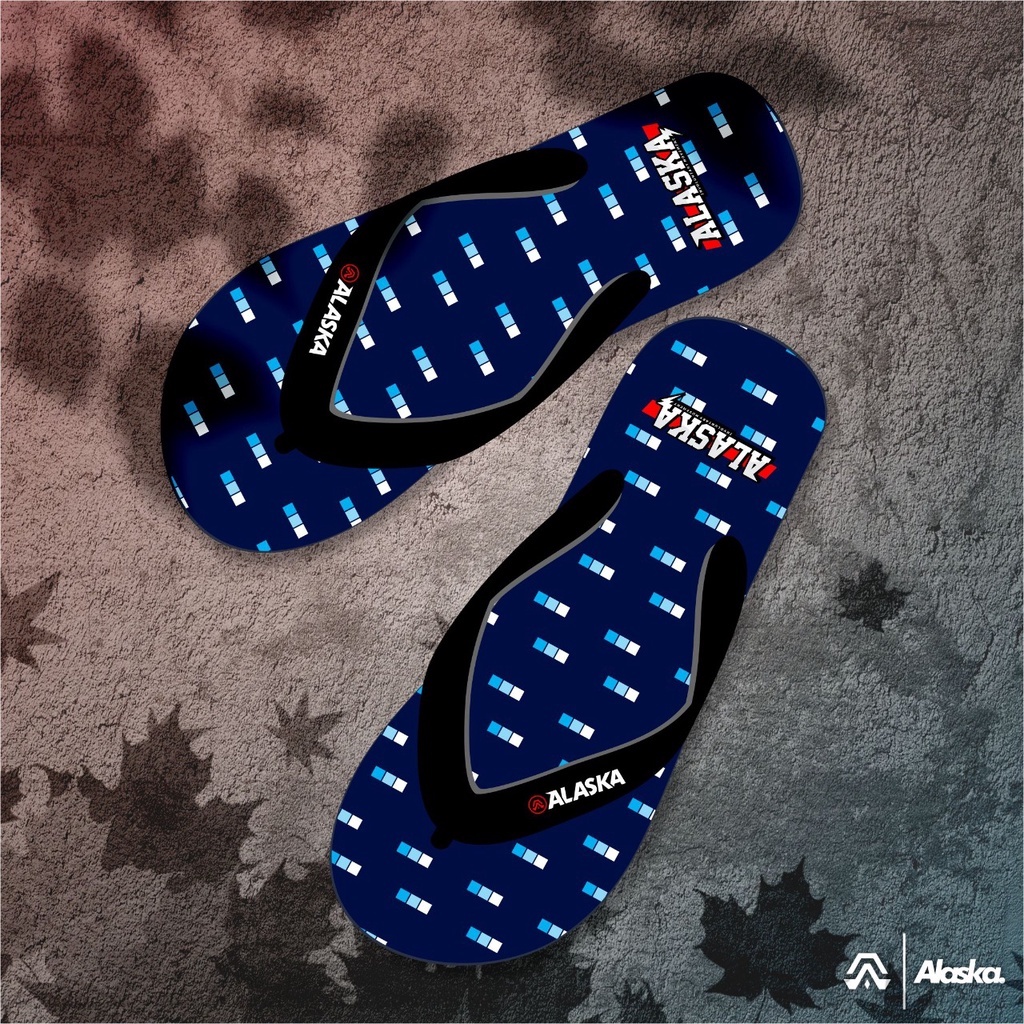 Sandal Jepit Pria Kekinian Sendal Distro ALASKA Original l Sandal