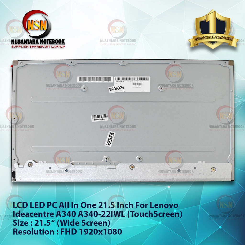 LED 21.5 Inch PC All In One LM215WFA TouchScreen For Lenovo Ideacentre A340 A340-22IWL