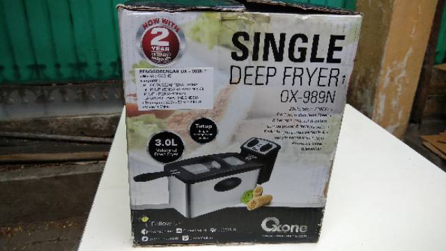 Single Deep Fryer Alat Penggorengan Oxone OX-989 Kualitas 100% TERBAIK GARANSI Best Quality