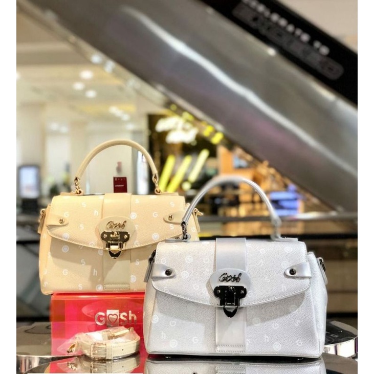 [Bisa COD] Ready Tas Gosh Original New art 722 Cream and Silver
