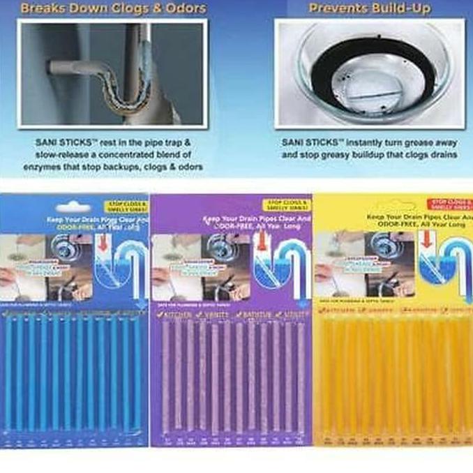 Best Seller Sani Stick - Pembersih Saluran Air Anti Bau Mampet Sani Stick Drain Murah