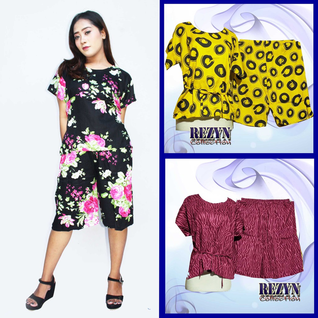 SETELAN CELANA PENDEK KULOT BALI