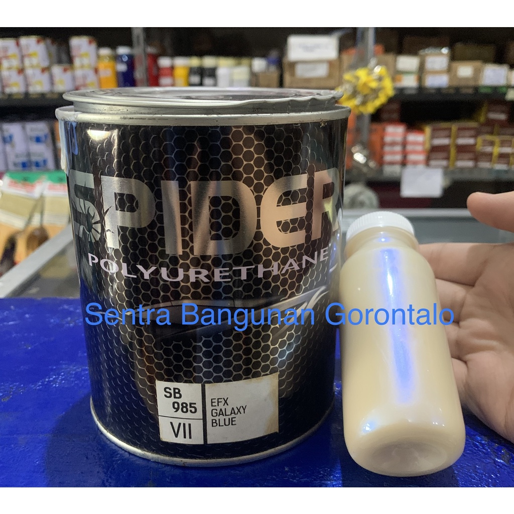 Cat SPider PU xiralic Blue lembayung biru by Spider PU