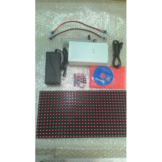 Tulisan Berjalan LED Running Text Paket Murah Buat Belajar Sendiri