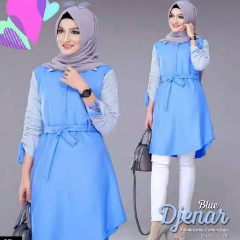 Atasan Tunik Tali pinggang/ Tunik Djenar