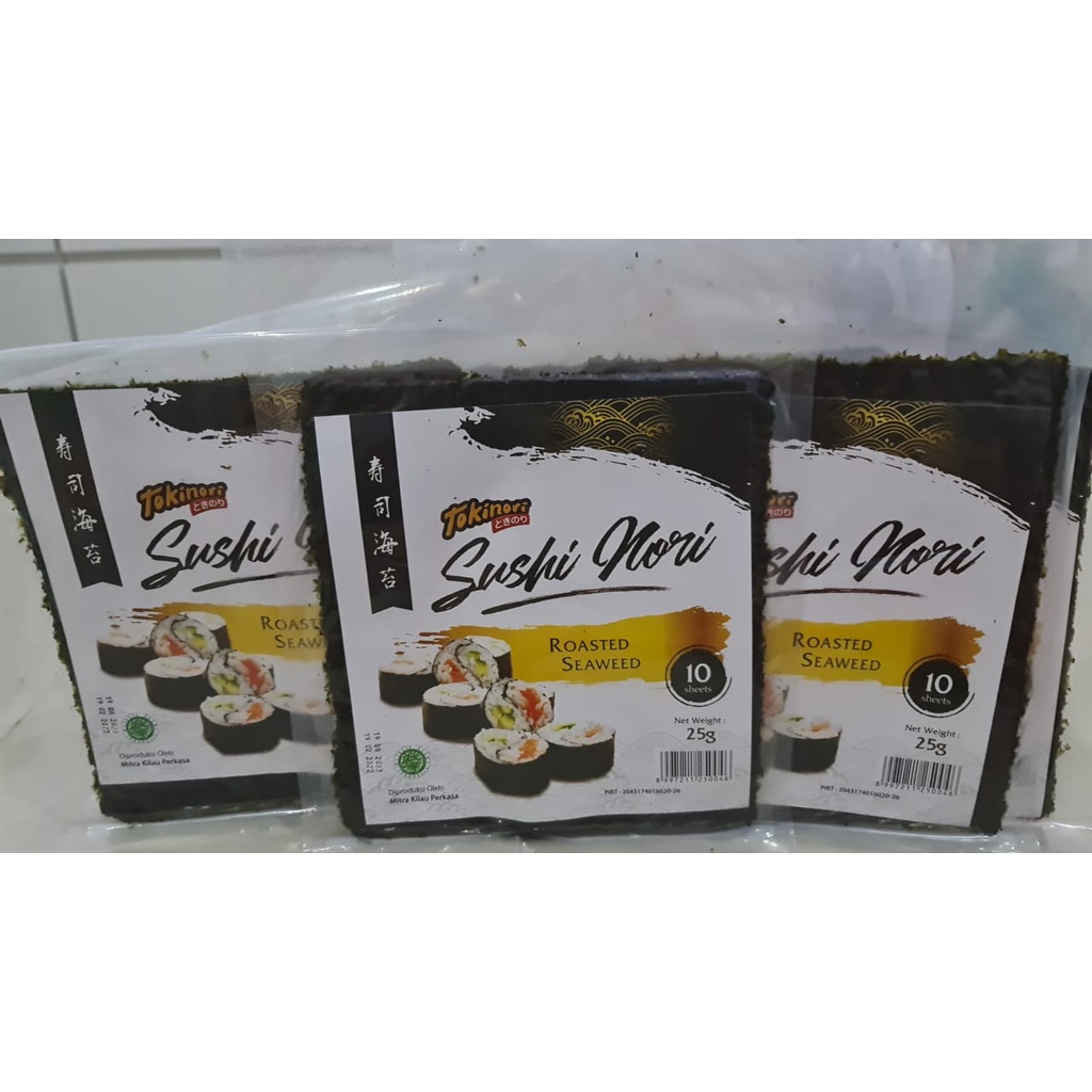 

tokinori sushi nori/roasted seaweed/Nori Rumput Laut Panggang/10 Sheets
