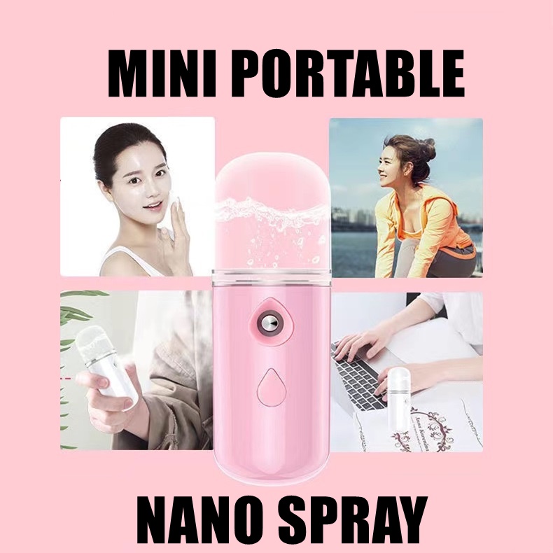 Nano Spray Portable Mini USB Portable Nano Spray Genggam Bisa Di Isi Air pelmbab wajah