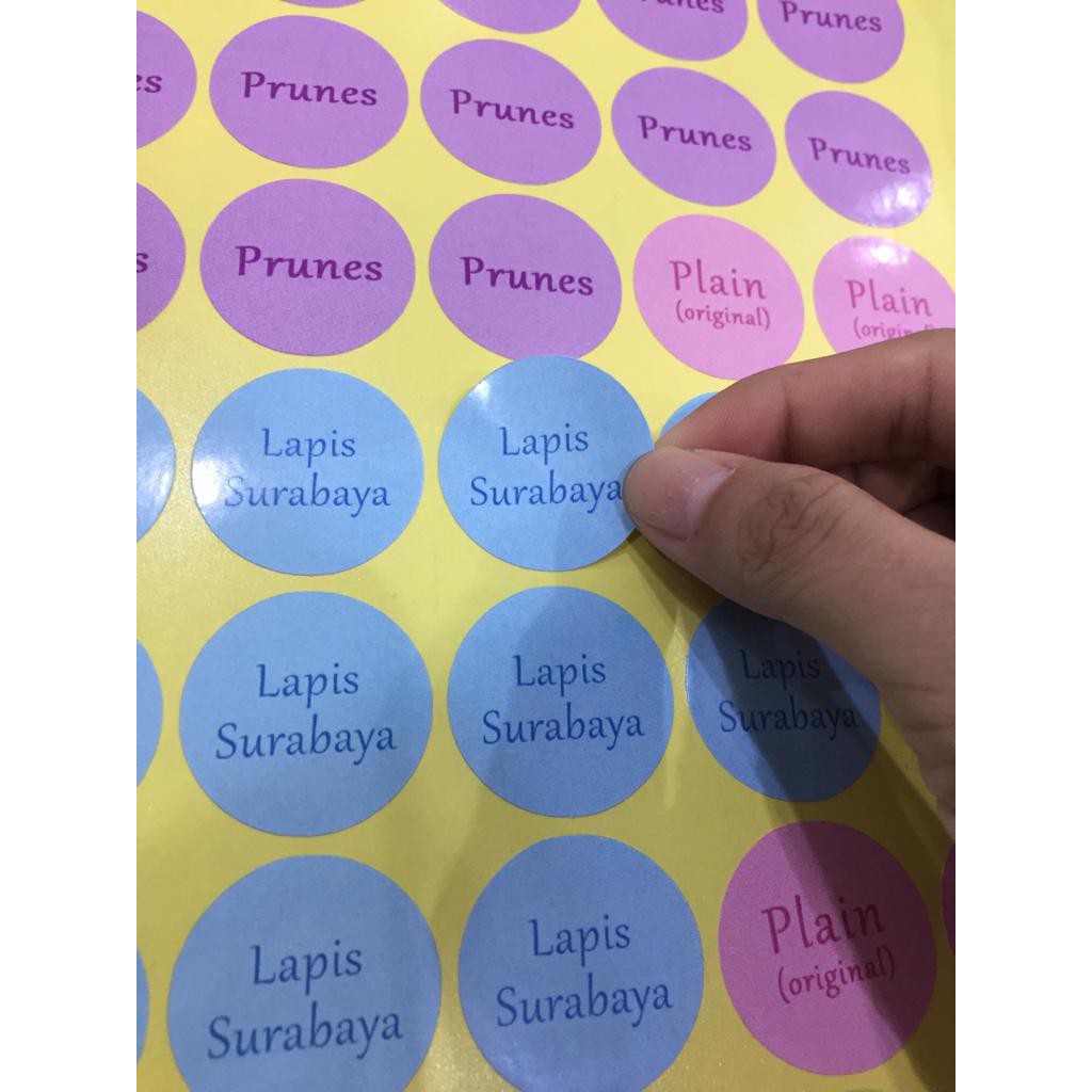 

Stiker Bontak A3+ Cutting Kiss Cut/Setengah Putus D 4cm Potong sesuai bentuk