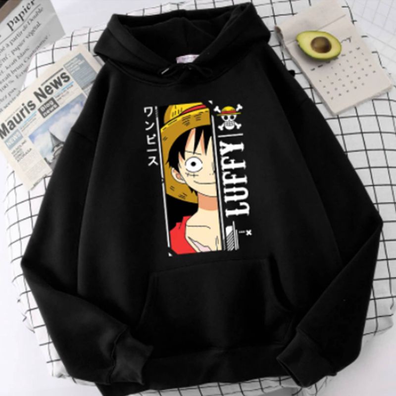 Sweater Hoodie Anime One Piece Luffy Jaket Anime One Piece